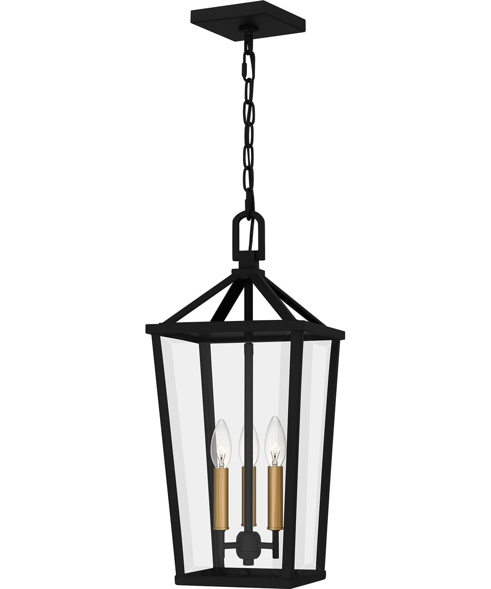 Hull Large 3-light Outdoor Pendant Light  Coastal Armour Aluminum Matte Black