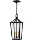 Hull Large 3-light Outdoor Pendant Light  Coastal Armour Aluminum Matte Black