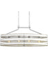 Gulliver 4-Light Coastal Linear Chandelier Light Galvanized Finish