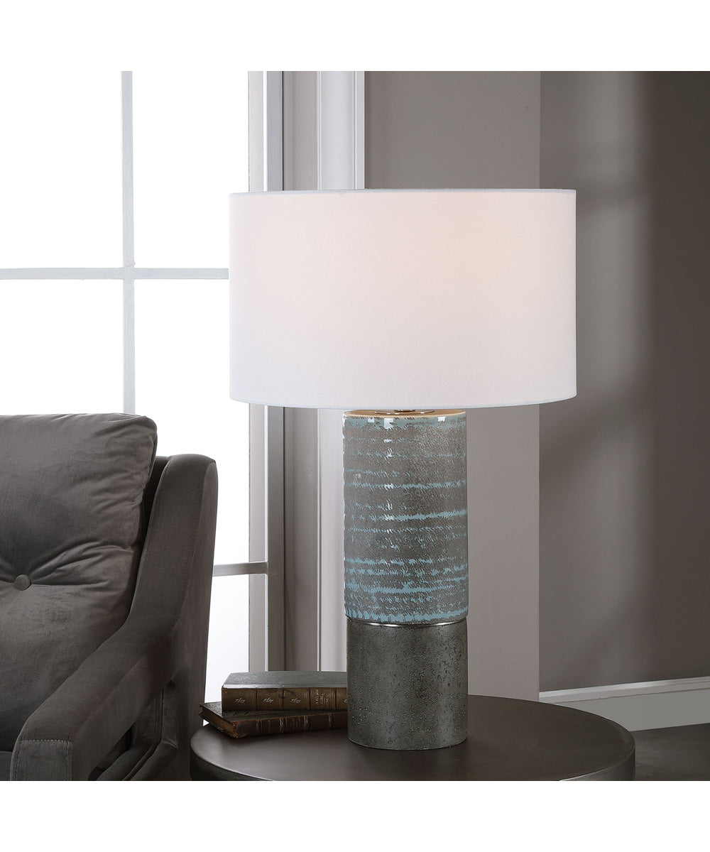 Prova Gray Textured Table Lamp