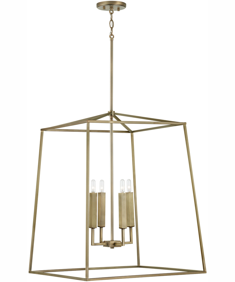 Thea 4-Light Foyer Aged Brass