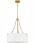 Quoizel Oversized Pendant 4-light Pendant Painted Brass