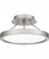 Outskirts Small Semi Flush Mount Brushed Nickel
