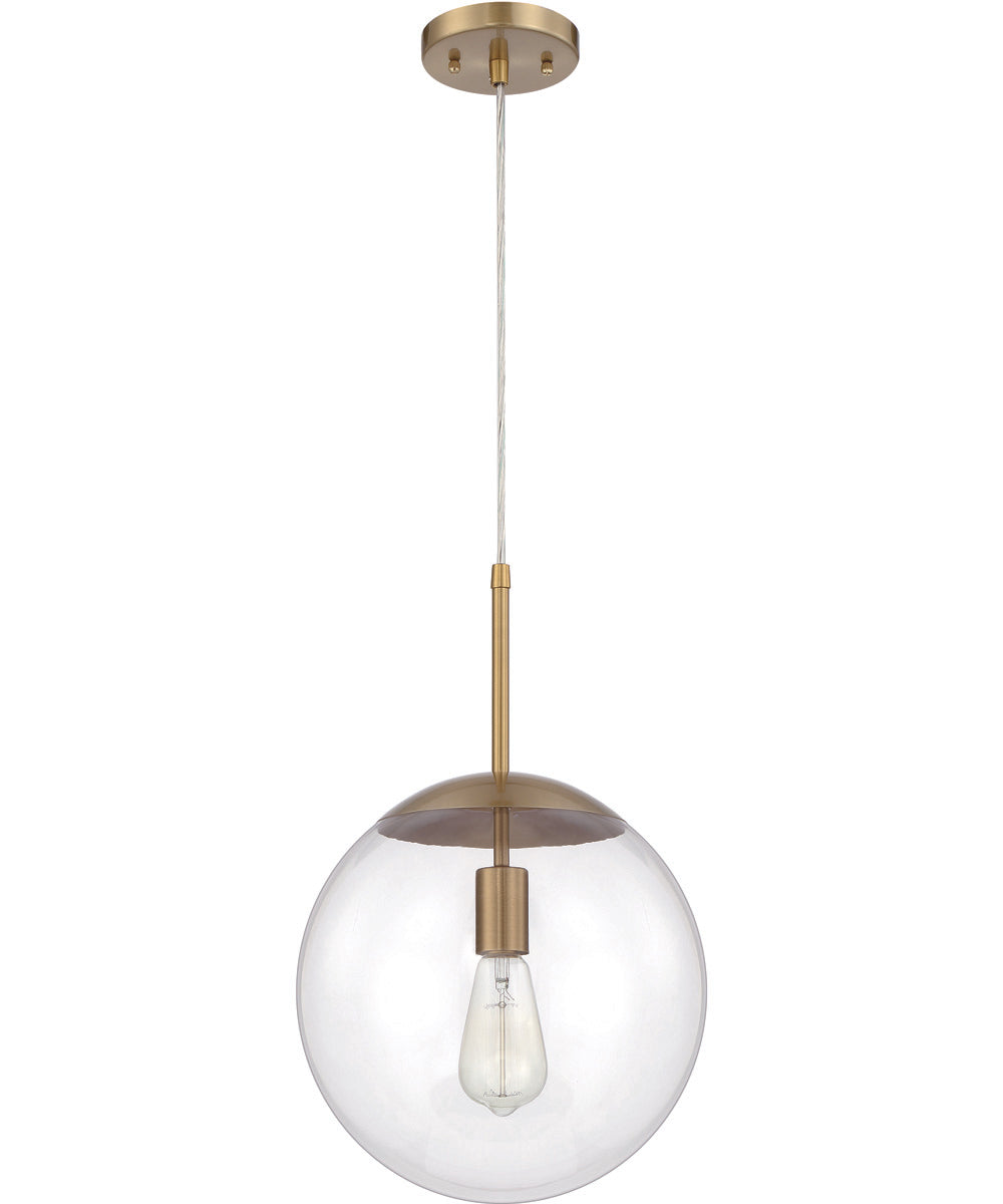 Gaze 1-Light Pendant Satin Brass