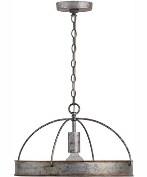 Alvin 1-Light Pendant Antique Galvanized