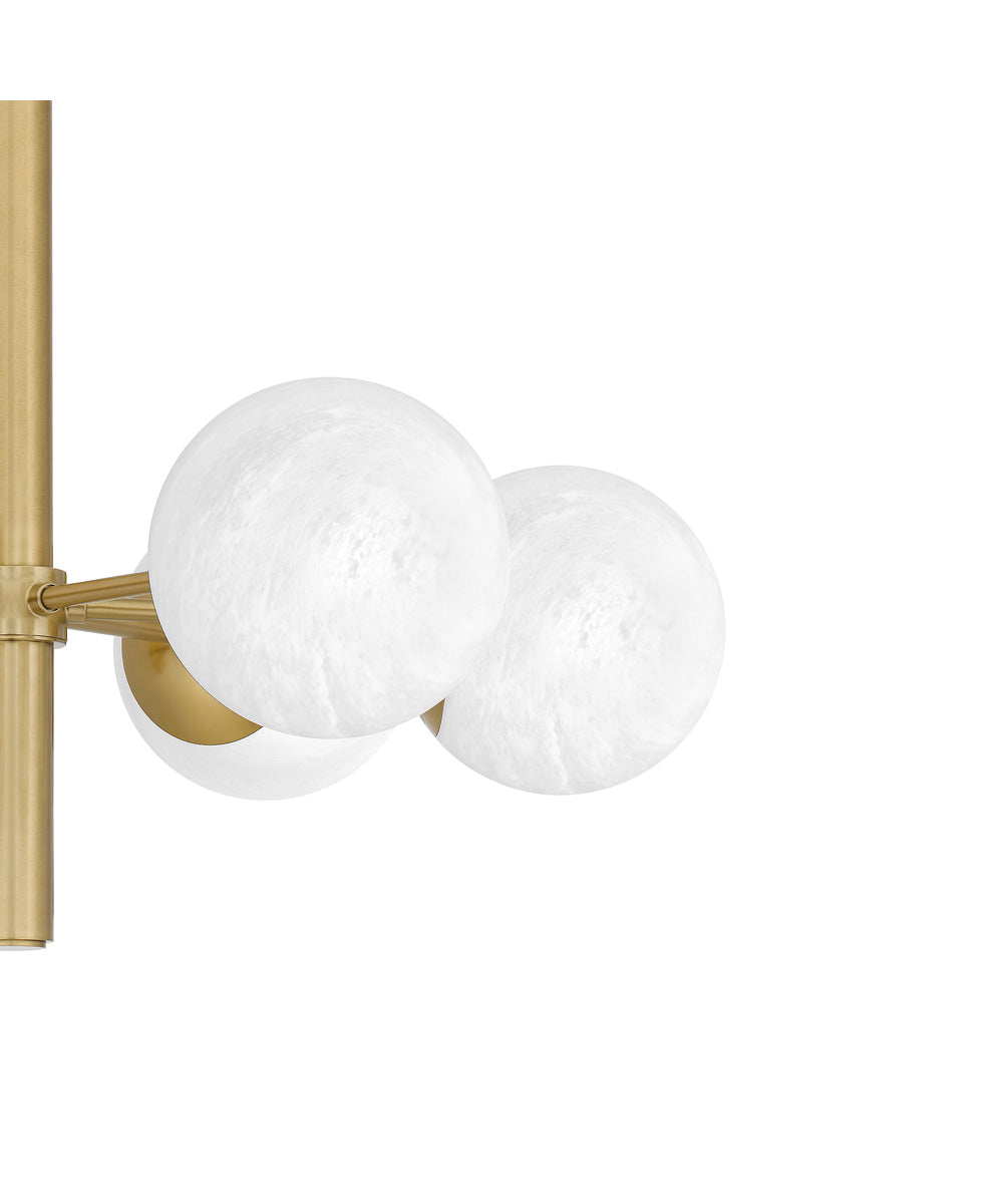 Solei 6-light Chandelier Aged Brass