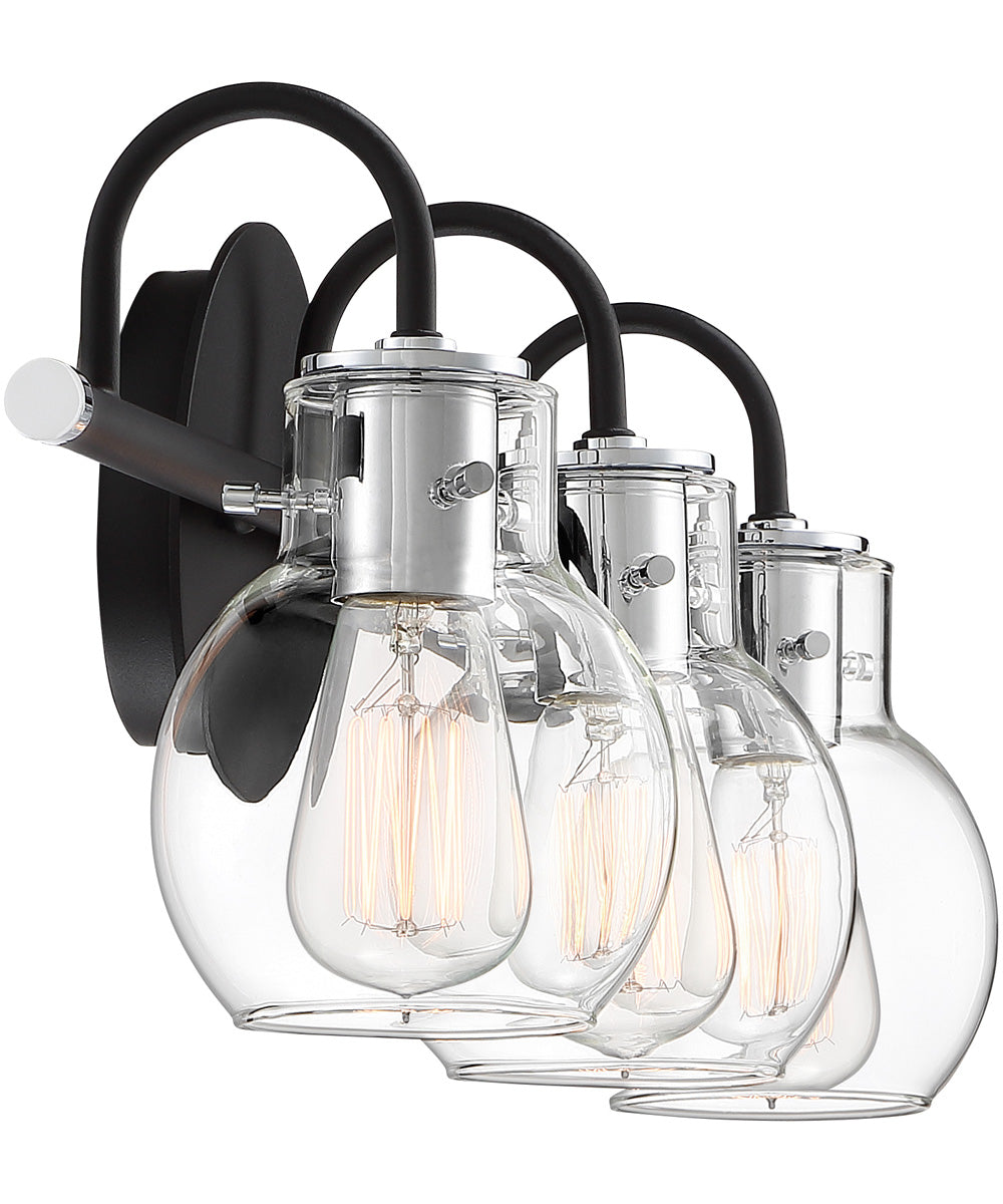 Andrews Large 3-light Bath Light Earth Black