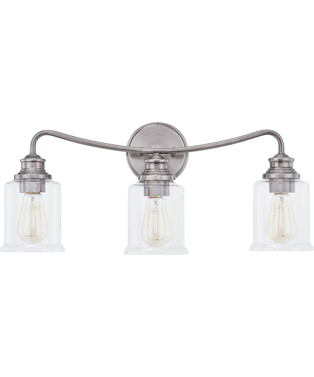 Rover Large 3-light Bath Light Polished Antique Nickel