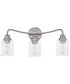 Rover Large 3-light Bath Light Polished Antique Nickel