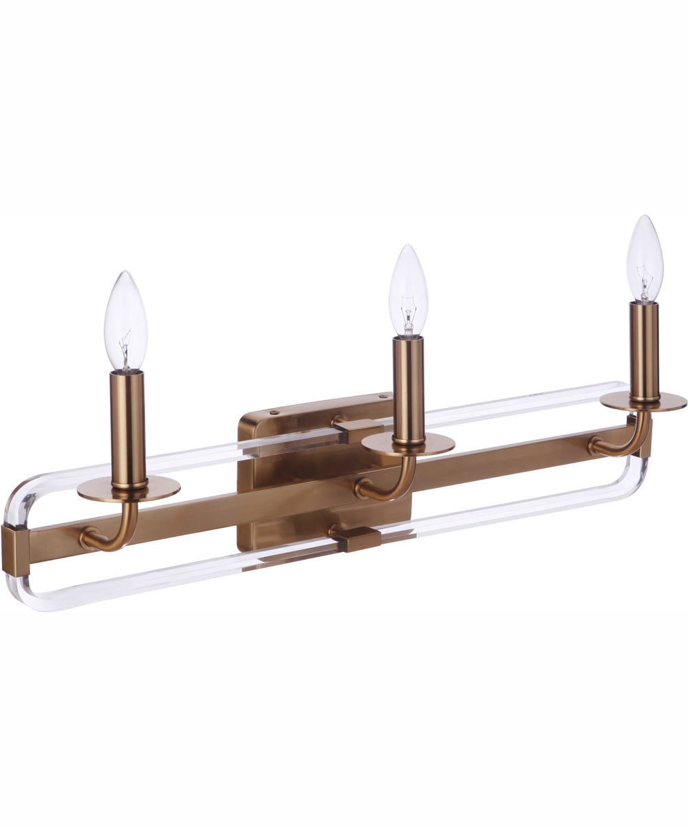 Graclyn 3-Light Vanity Satin Brass