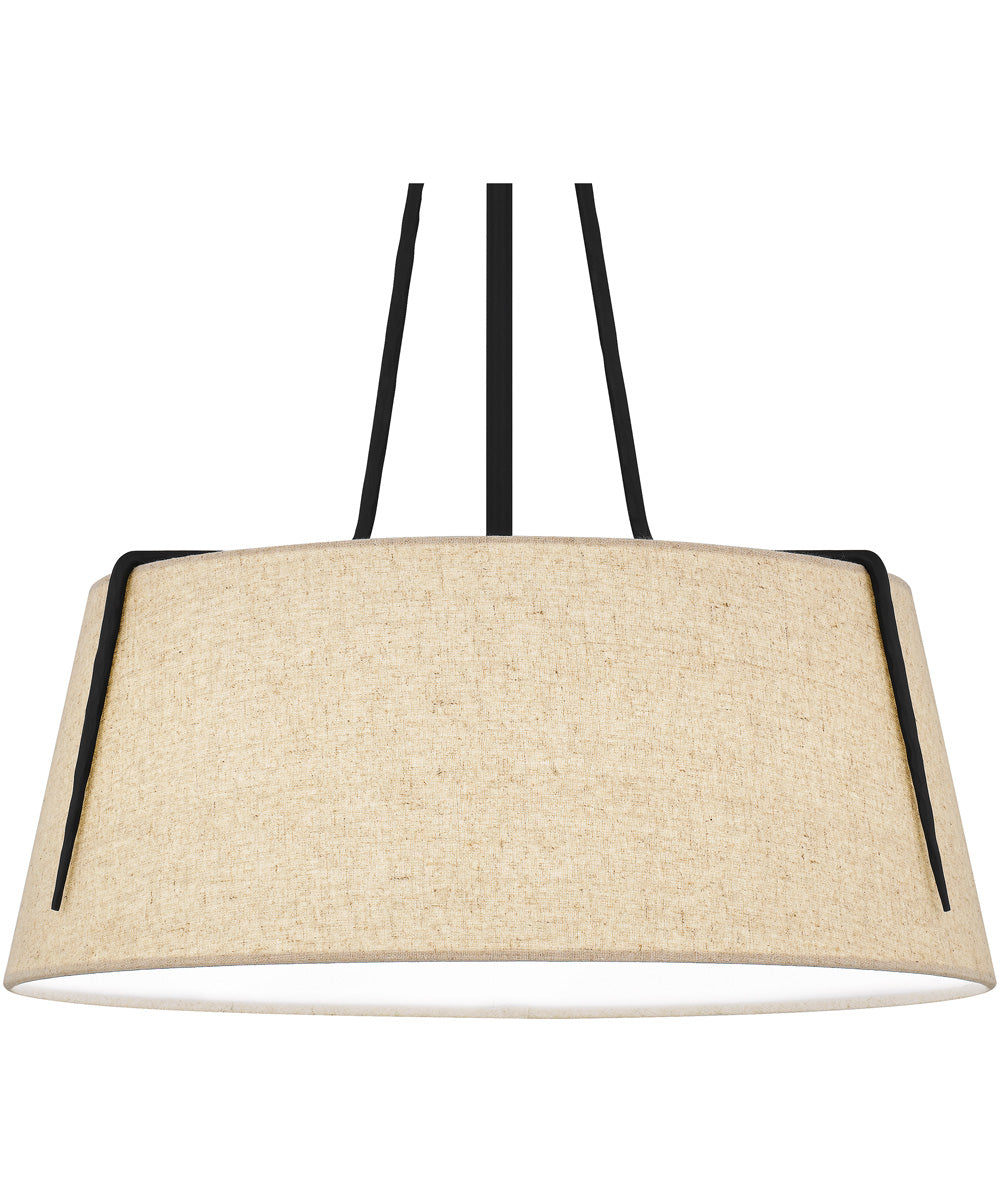 Leona 3-light Pendant Matte Black