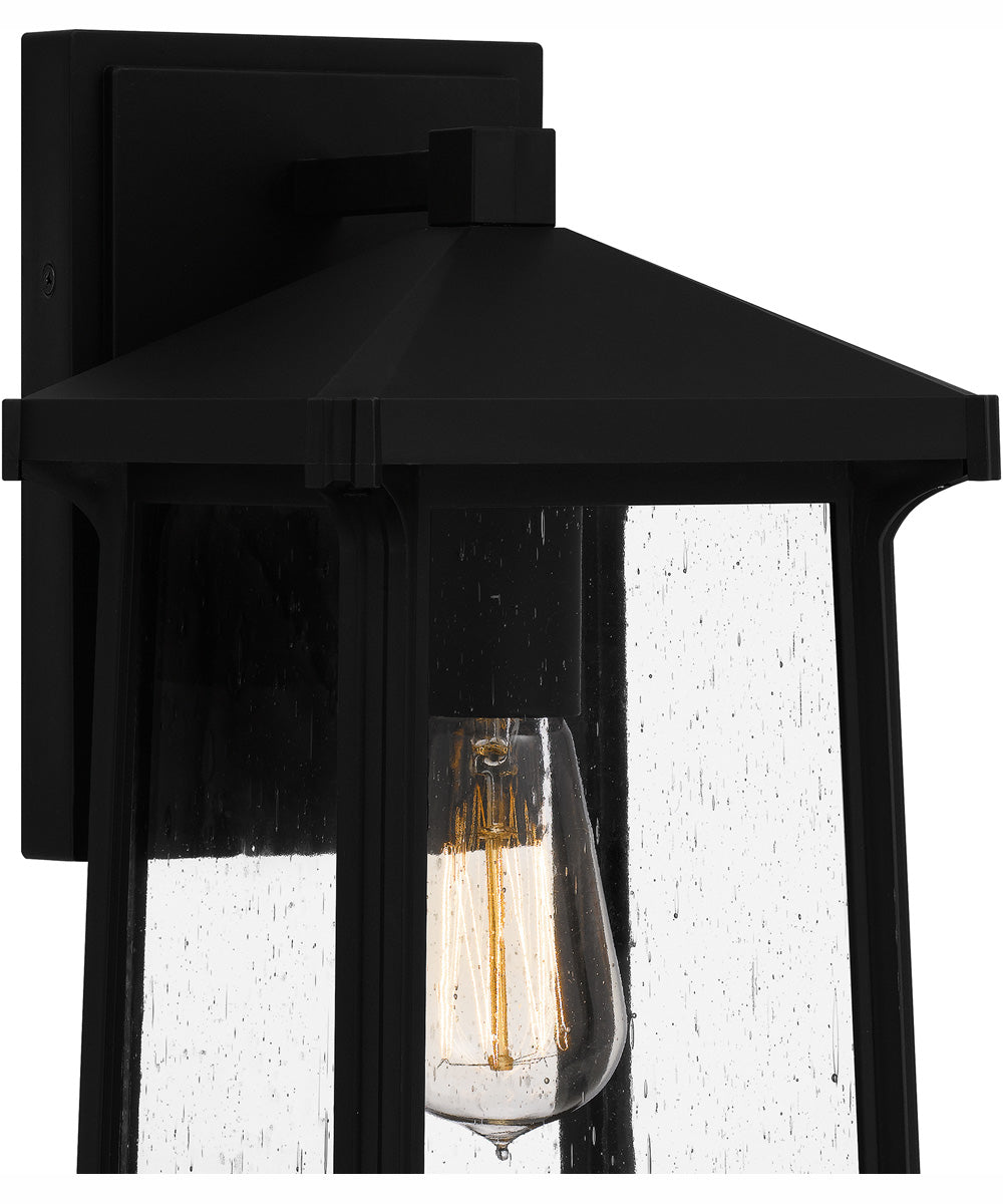 Satterfield Medium 1-light Outdoor Wall Light  Coastal Armour Matte Black