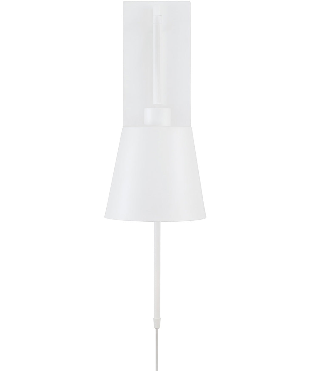 Alden 1-Light Sconce Matte White