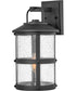 Lakehouse 1-Light Medium Outdoor Wall Mount Lantern 12v in Black