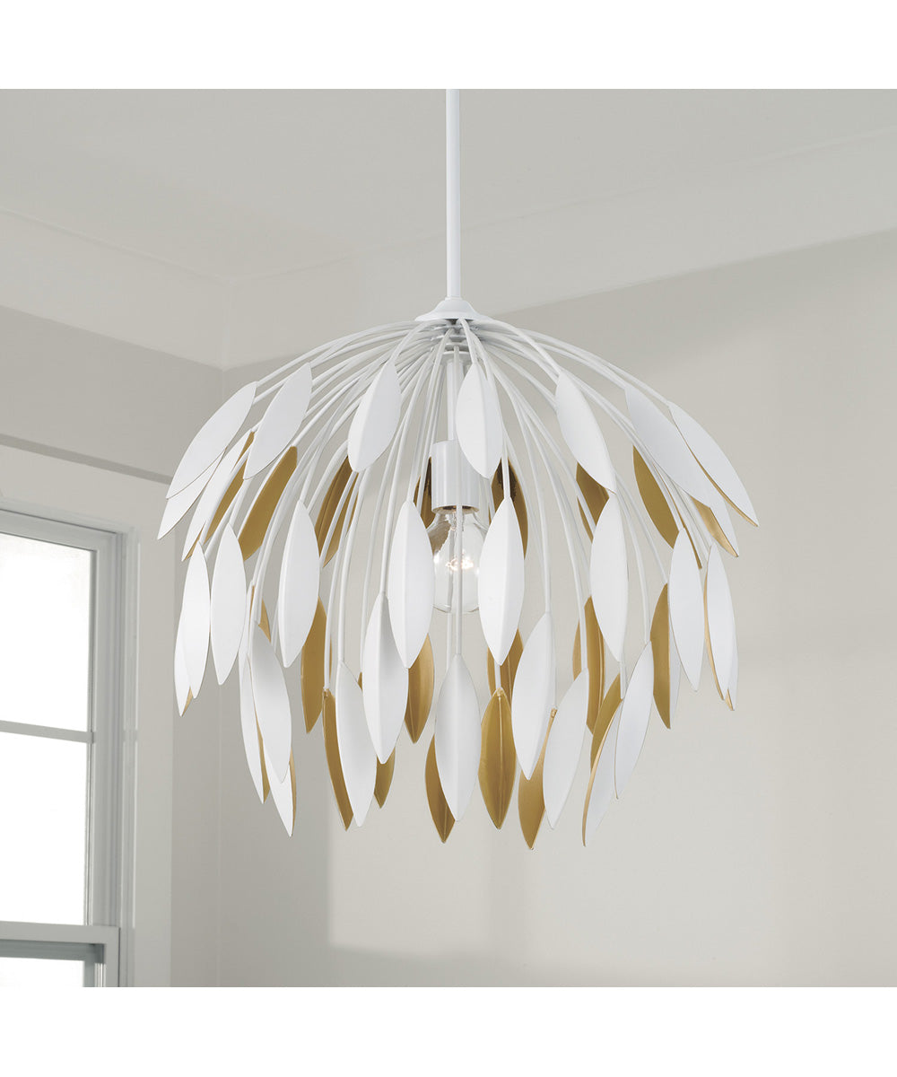 Margeaux 1-Light Pendant Matte White