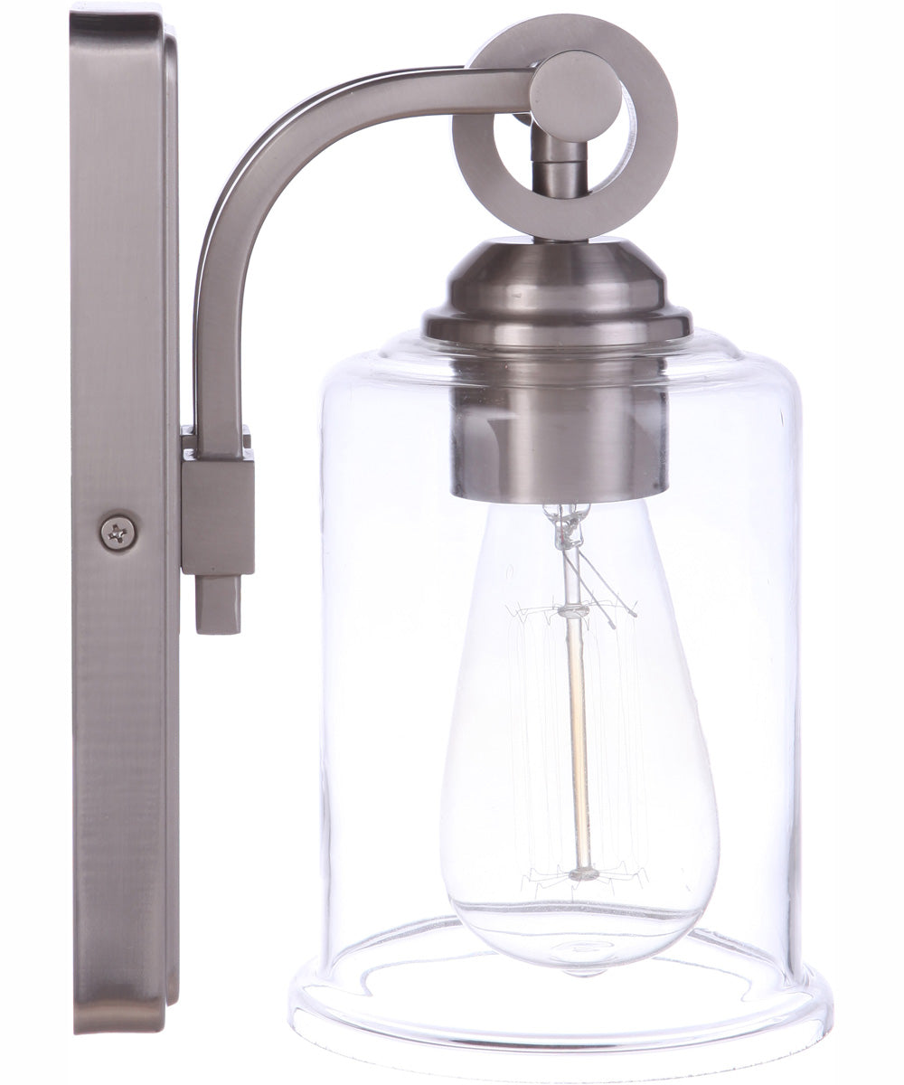 Romero 1-Light Wall Sconce Brushed Polished Nickel