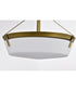 Rowen 4-Light Close-to-Ceiling Natural Brass