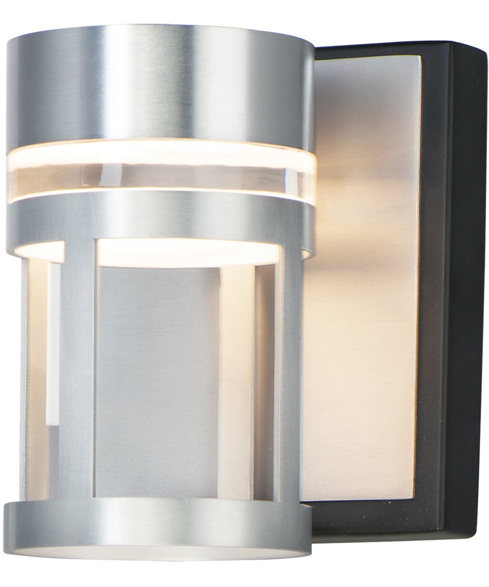 5"W Accord LED 1-Light Wall Sconce Black / Brushed Aluminum