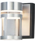 5"W Accord LED 1-Light Wall Sconce Black / Brushed Aluminum