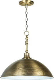 20"W Timarron 1-Light Pendant Light Legacy Brass