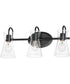 Ava 3-Light Bath Vanity Black