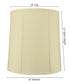 14"x16"x17" Large Drum Lampshade Egg Shell Shantung, Large Cylinder Replacement Lamp Shade for Tall Table Lamps