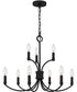 Briar 9-light Chandelier Matte Black