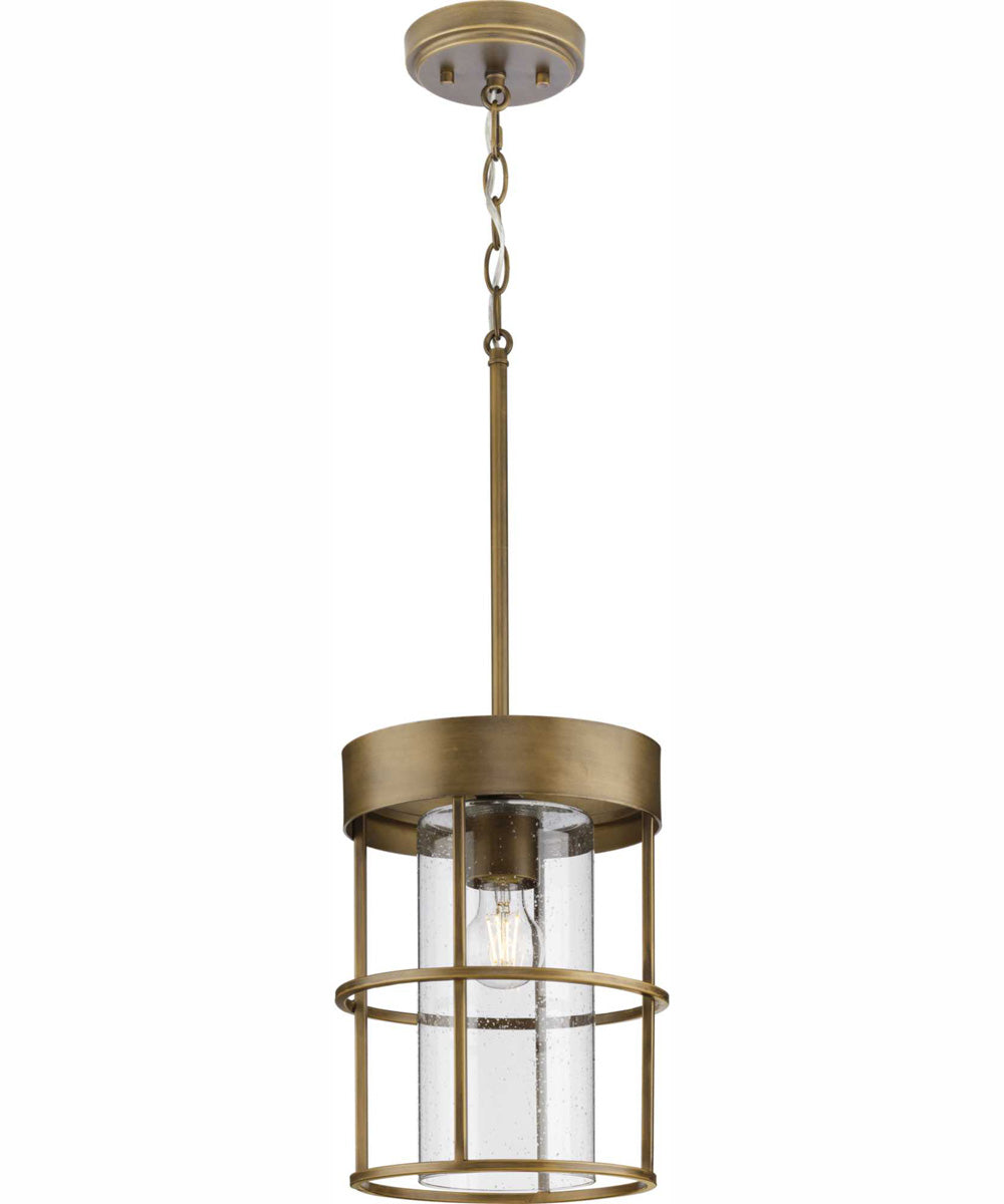 Burgess 1-Light Modern Farmhouse Pendant Aged Bronze