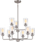 Stowe 9-Light Chandelier Brushed Polished Nickel