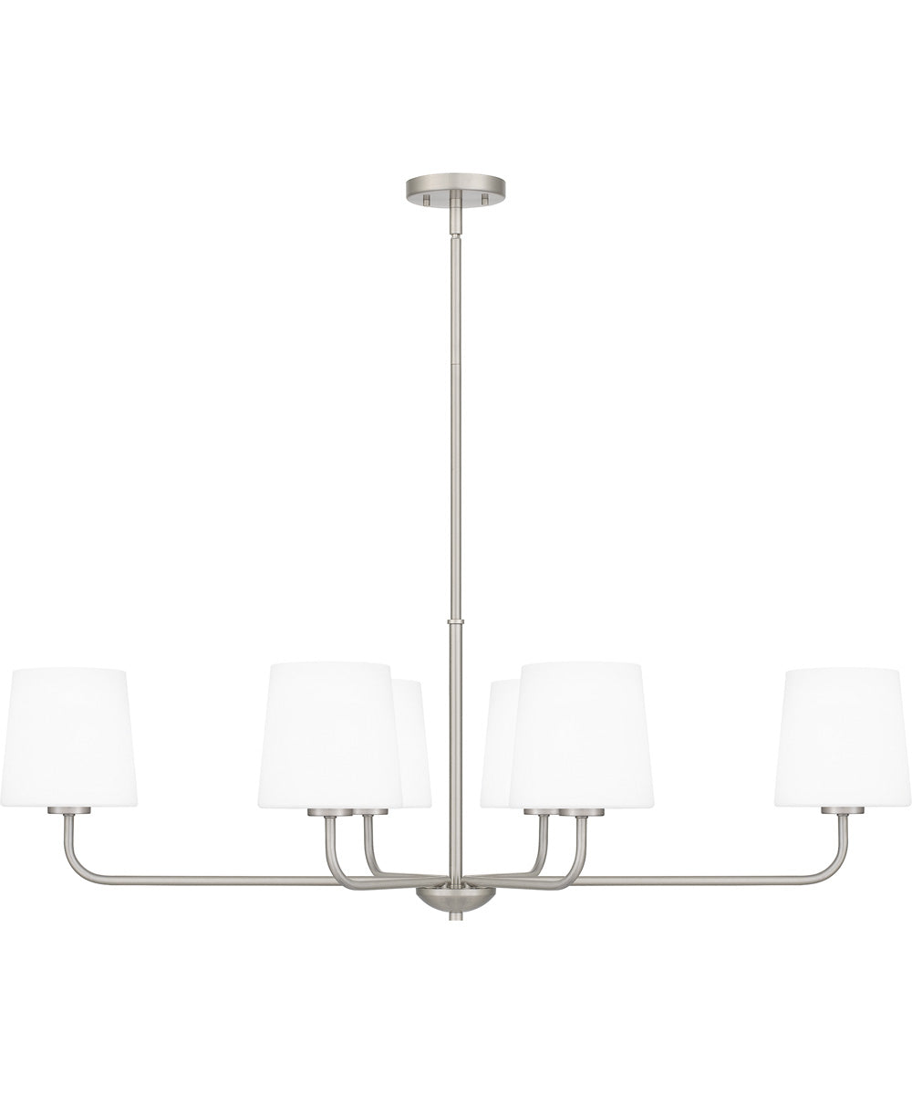 Gallagher Medium 6-light Island Light Brushed Nickel