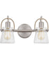 Stafford Medium 2-light Bath Light Brushed Nickel