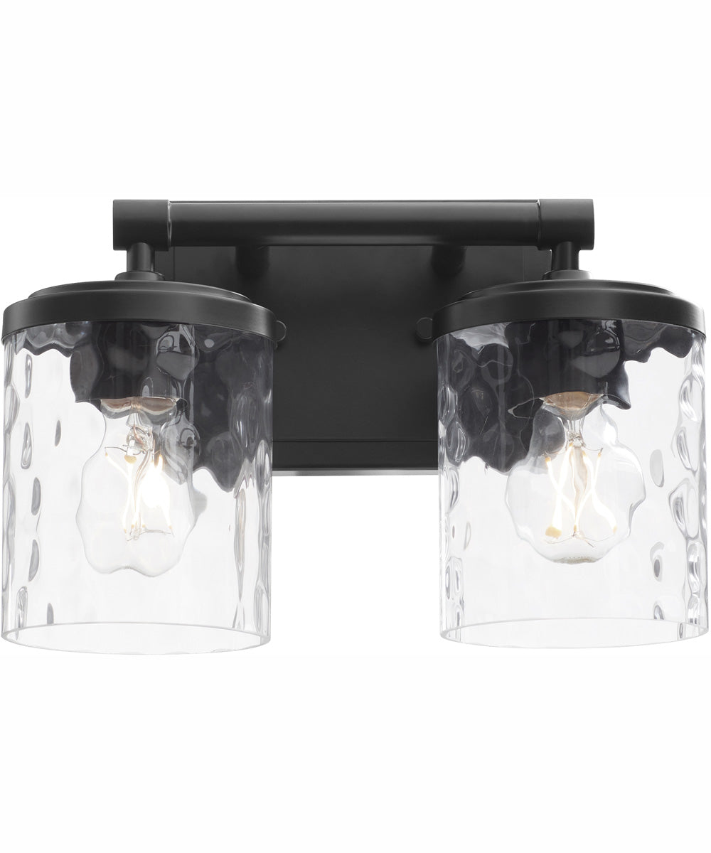 Starky 2-light Bath Vanity Light Matte Black