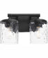Starky 2-light Bath Vanity Light Matte Black