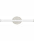 Phase 3 24 in. Medium Modern 3CCT Integrated LED Linear Vanity Light Brushed Nickel