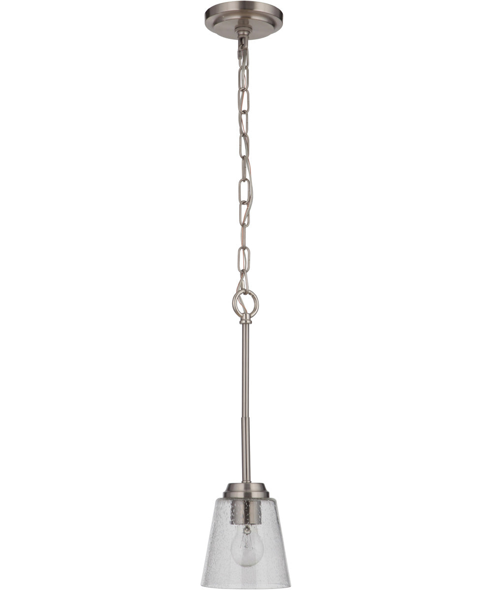 Tyler 1-Light Mini Pendant Brushed Polished Nickel