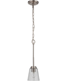 Tyler 1-Light Mini Pendant Brushed Polished Nickel