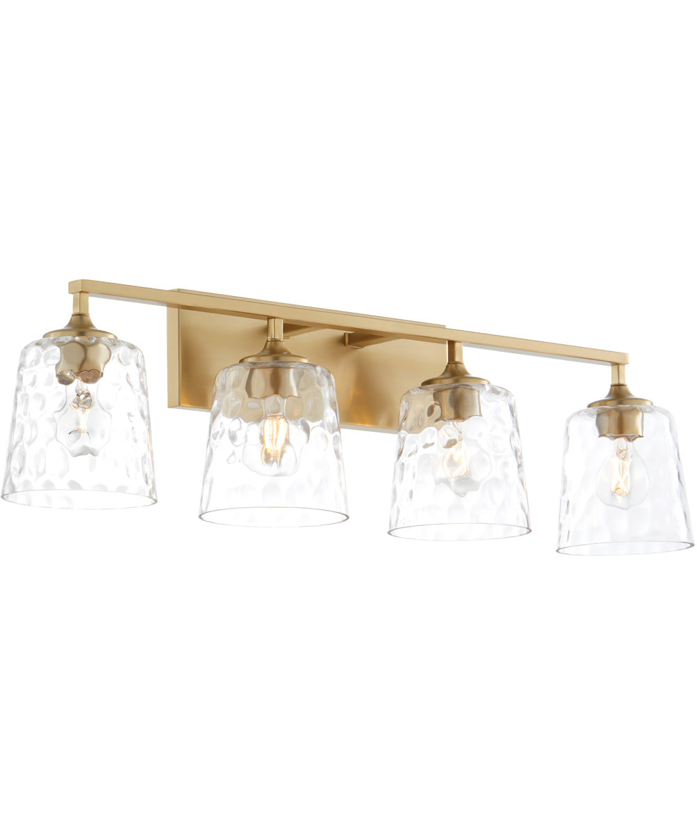 Eldorado 4-light Bath Vanity Light Aged Brass
