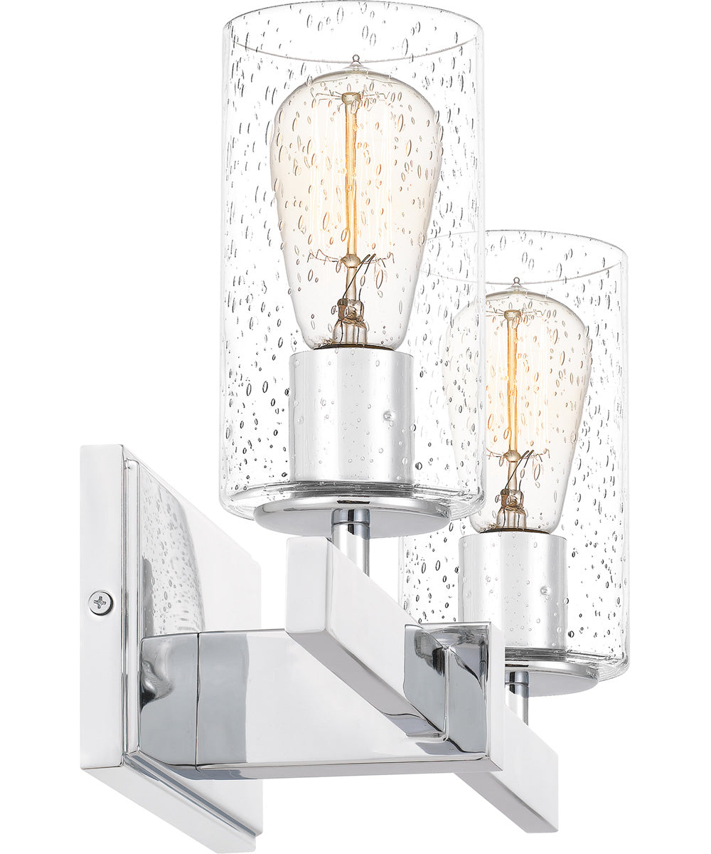 Kirby Medium 2-light Bath Light Polished Chrome