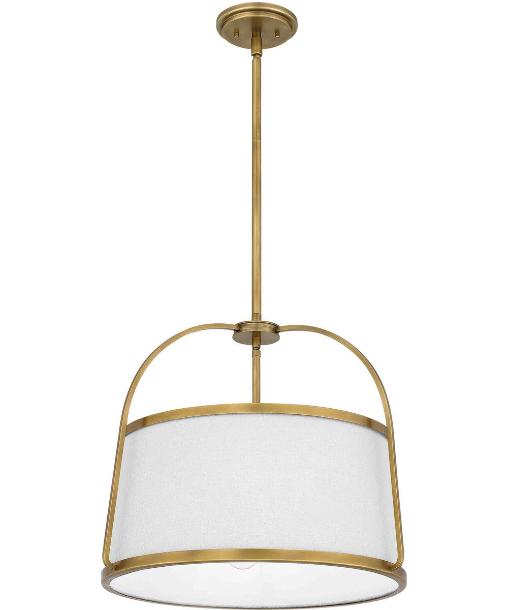 York 4-light Pendant Weathered Brass