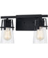Knox Medium 2-light Bath Light Matte Black
