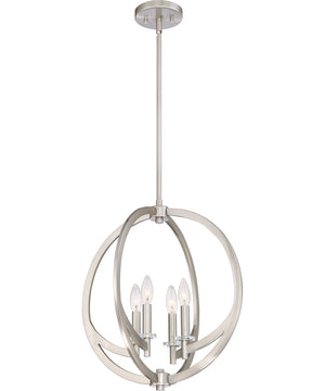 Orion 4-light Pendant Brushed Nickel