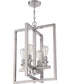 Chicago 4-Light Foyer Brushed Polished Nickel
