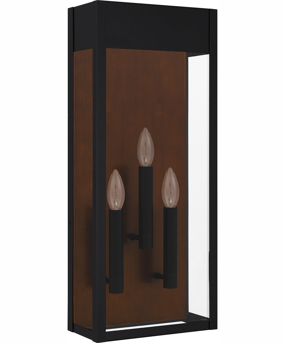 Maren Extra Large 3-light Outdoor Wall Light  Coastal Armour Aluminum Matte Black