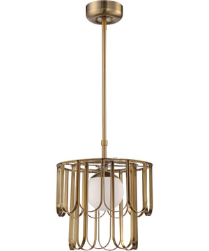Melody 1-Light Pendant Satin Brass