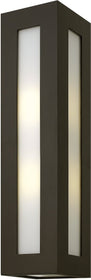 24"H Dorian 2-Light Wall Outdoor Bronze