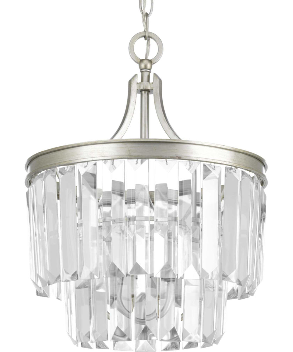 Glimmer 3-Light 15-1/2" Semi-Flush Convertible Silver Ridge