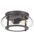 Trilogy 2-light Flush Mount Old Bronze
