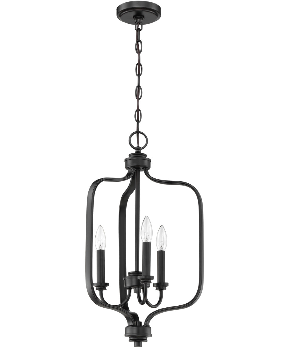 Bolden 3-Light Foyer Light Flat Black