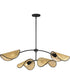 Bonnet 4-Light Chandelier Black