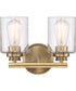Bolden 2-Light Vanity Satin Brass